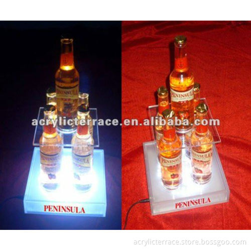 LED acrylic wine bottle display